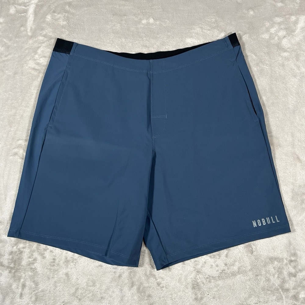 NOBULL Just The Shorts 9" Men 2XL Blue Performance Training Athletic Made In USA